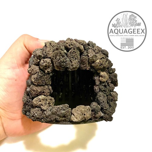Acquario grotta nero - nero,