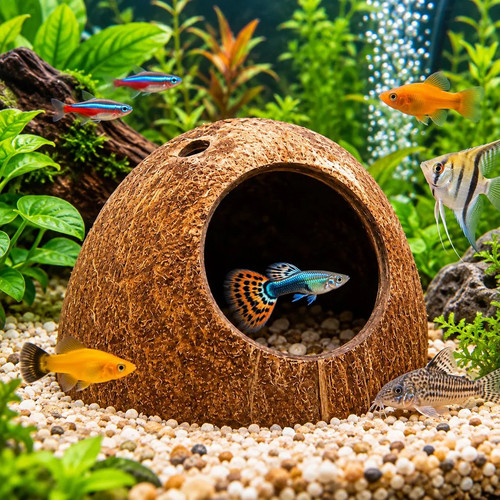 Grotta per acquario con - , guscio